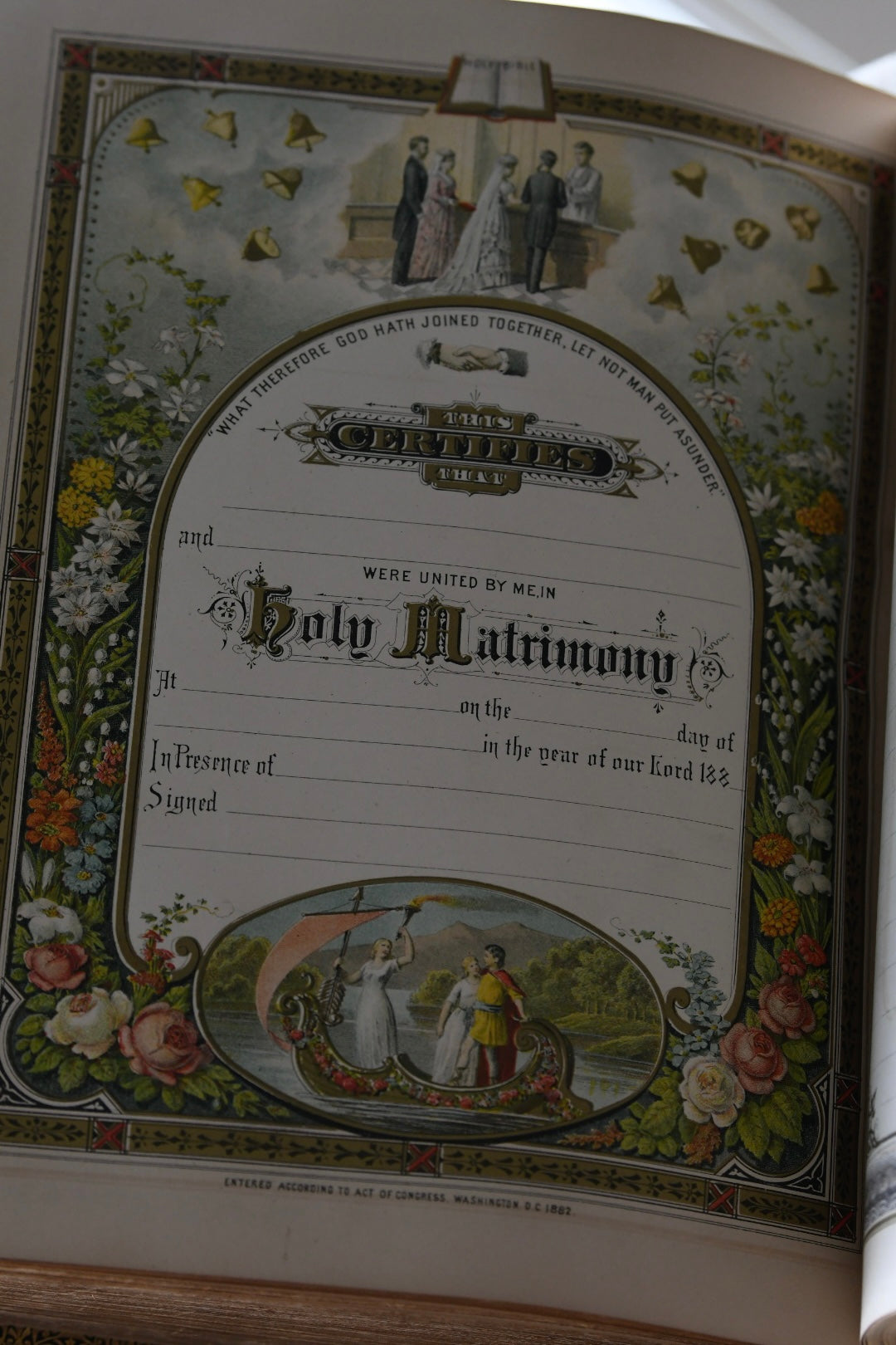 Exceptional 1881 E.W. Sawyer Victorian Family Bible with Original Working Clasps | Blank Genealogy Pages | Nearly 2,000 Illustrations