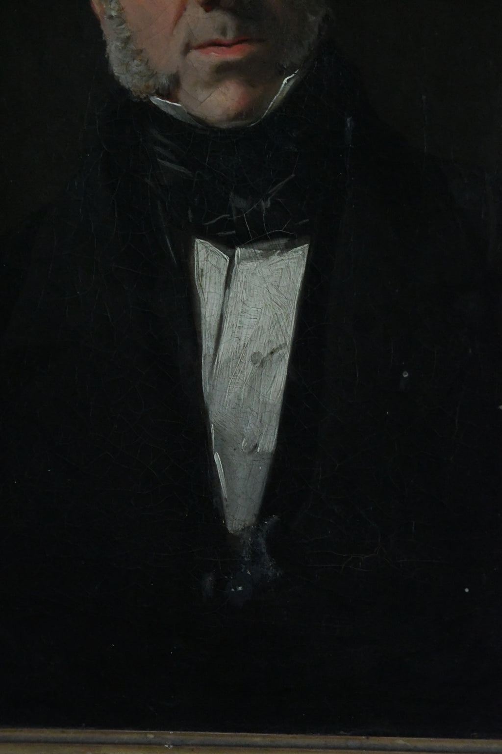 Antique English School Portrait of a Gentleman with Leather-Bound Book, Oil on Canvas, Circa 1840–1850, Early Victorian