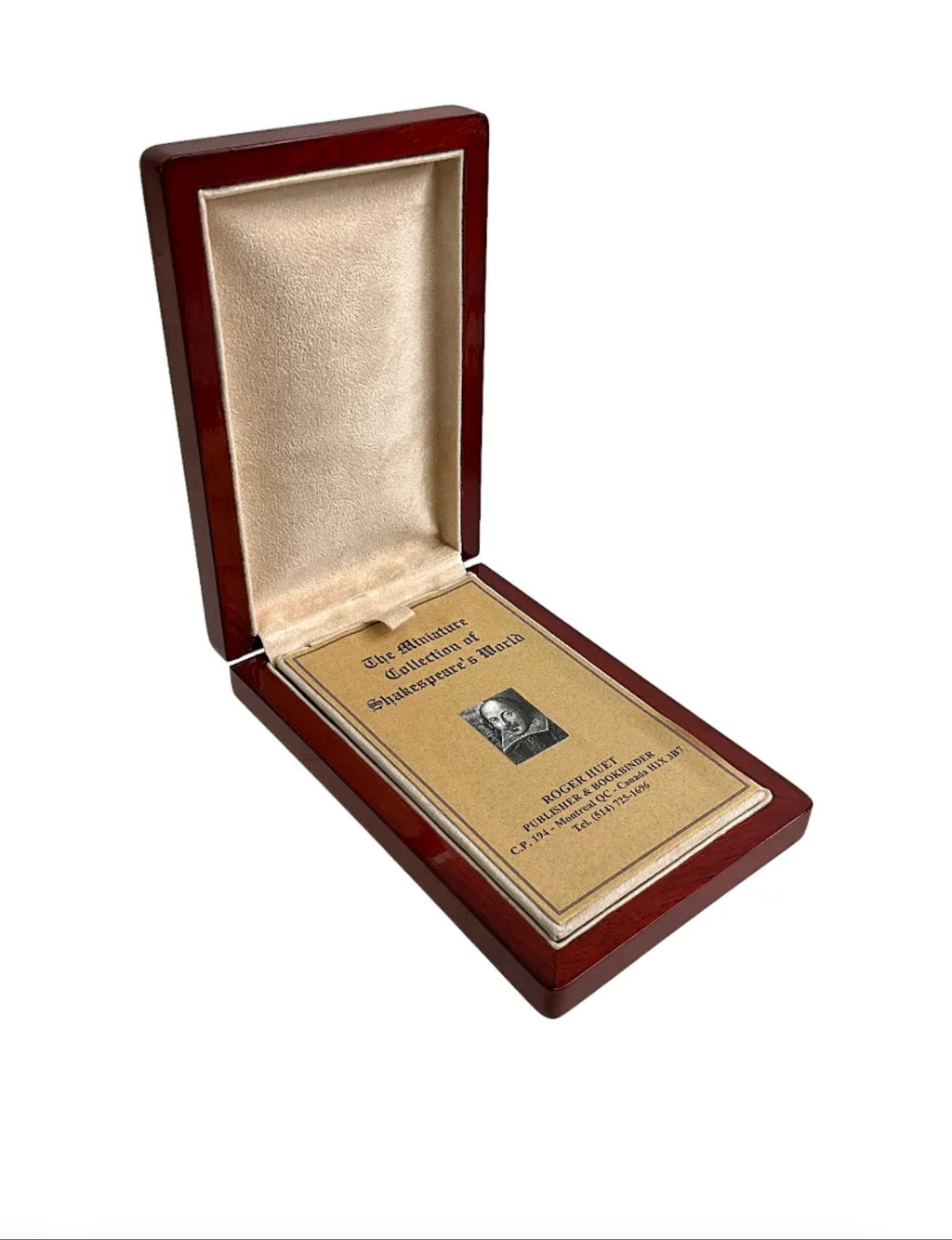 Limited Edition Roger Huet “The Miniature Collection of Shakespeare’s World” | Signed No. 48/199 Miniature Book Library in Presentation Case